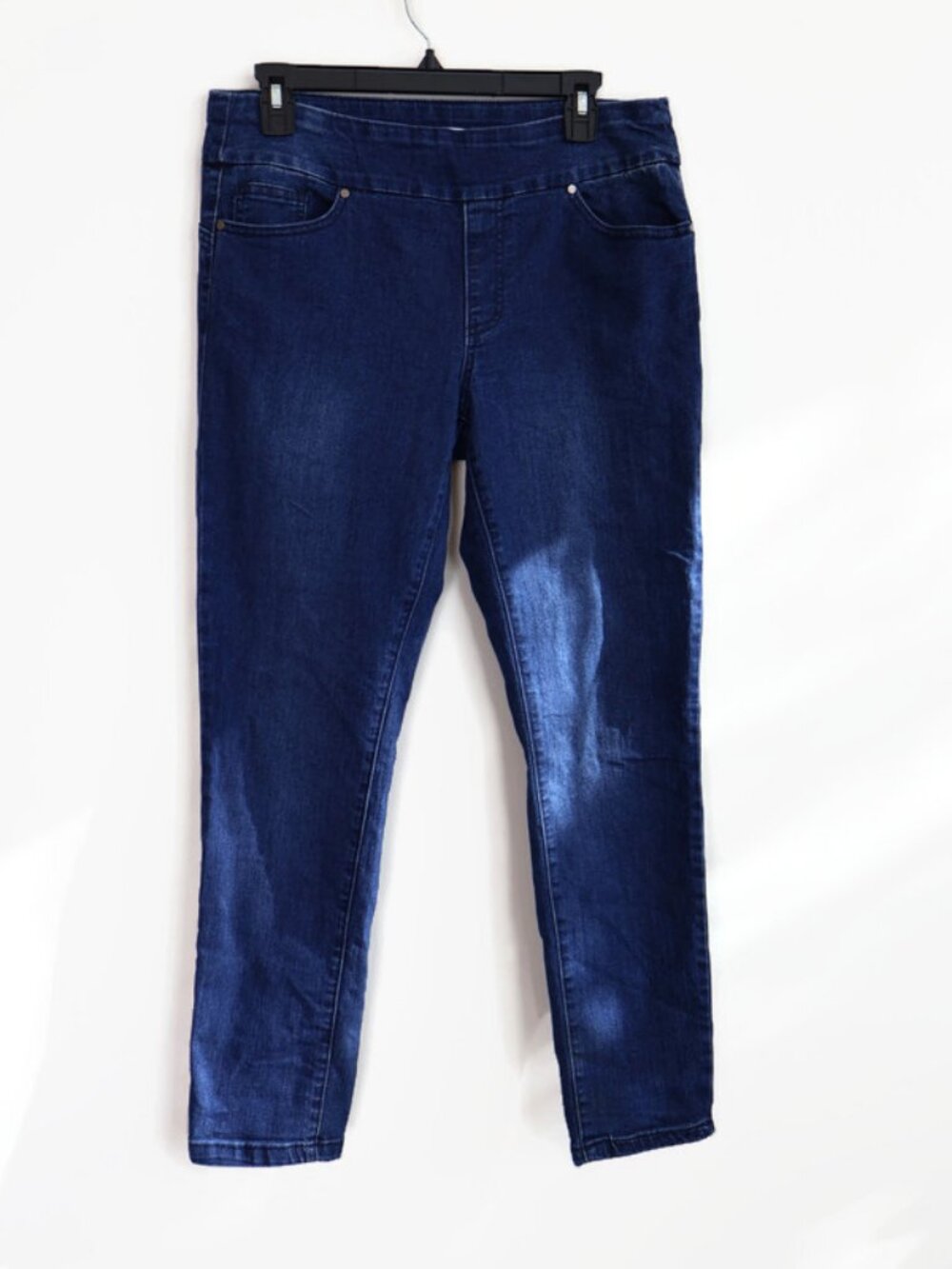 Cleo Pull On Skinny Jeans - Size 10 - Medium Blue Wash